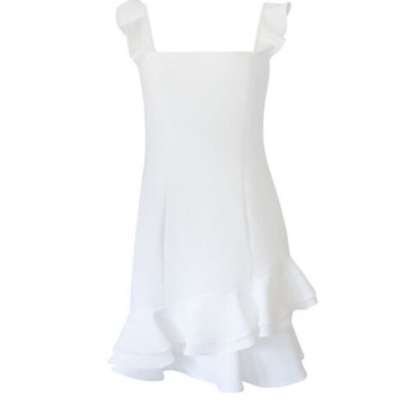 NWT BCBGeneration Cocktail Ruffle Fitted Mini - Picture 1 of 16